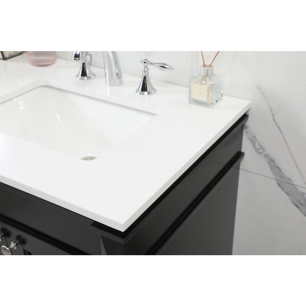 60 inch double bathroom vanity in black. Picture 5