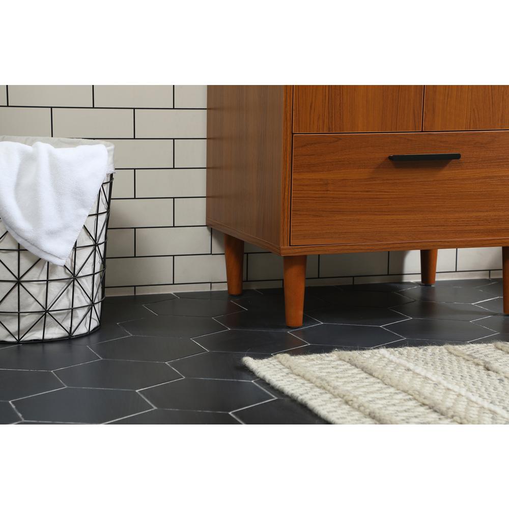 24 inch bathroom vanity in Teak. Picture 6