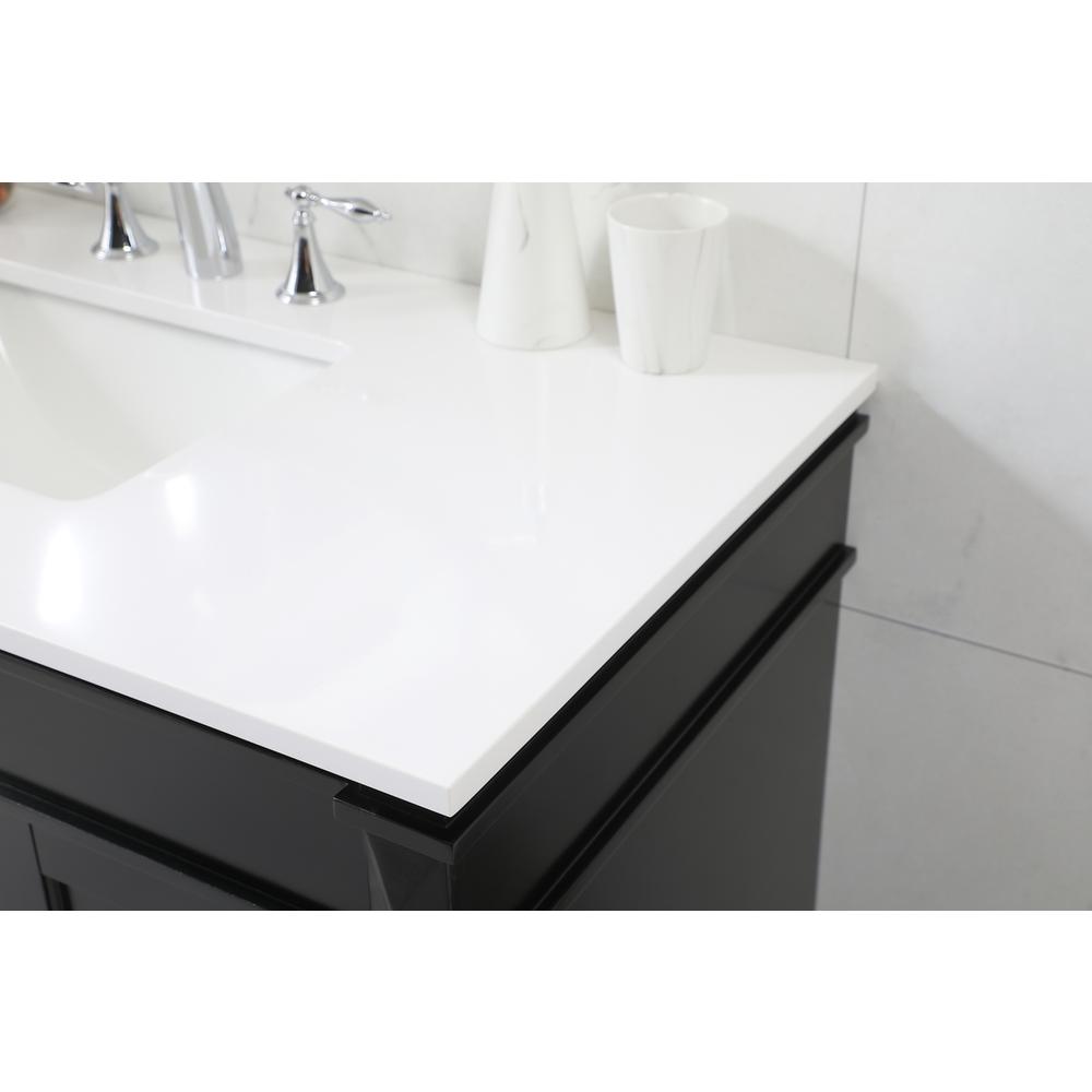 42 inch Single bathroom vanity in black. Picture 5