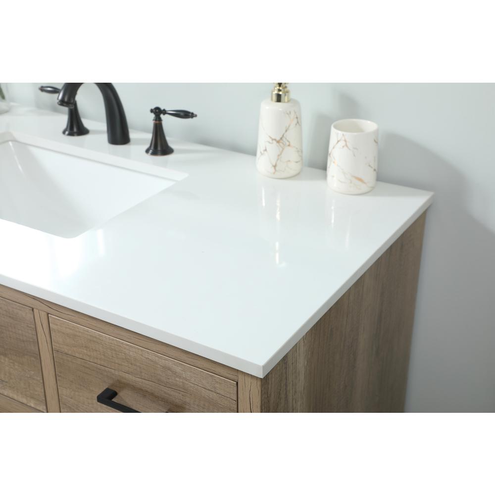 48 inch Single bathroom vanity in natural oak. Picture 5