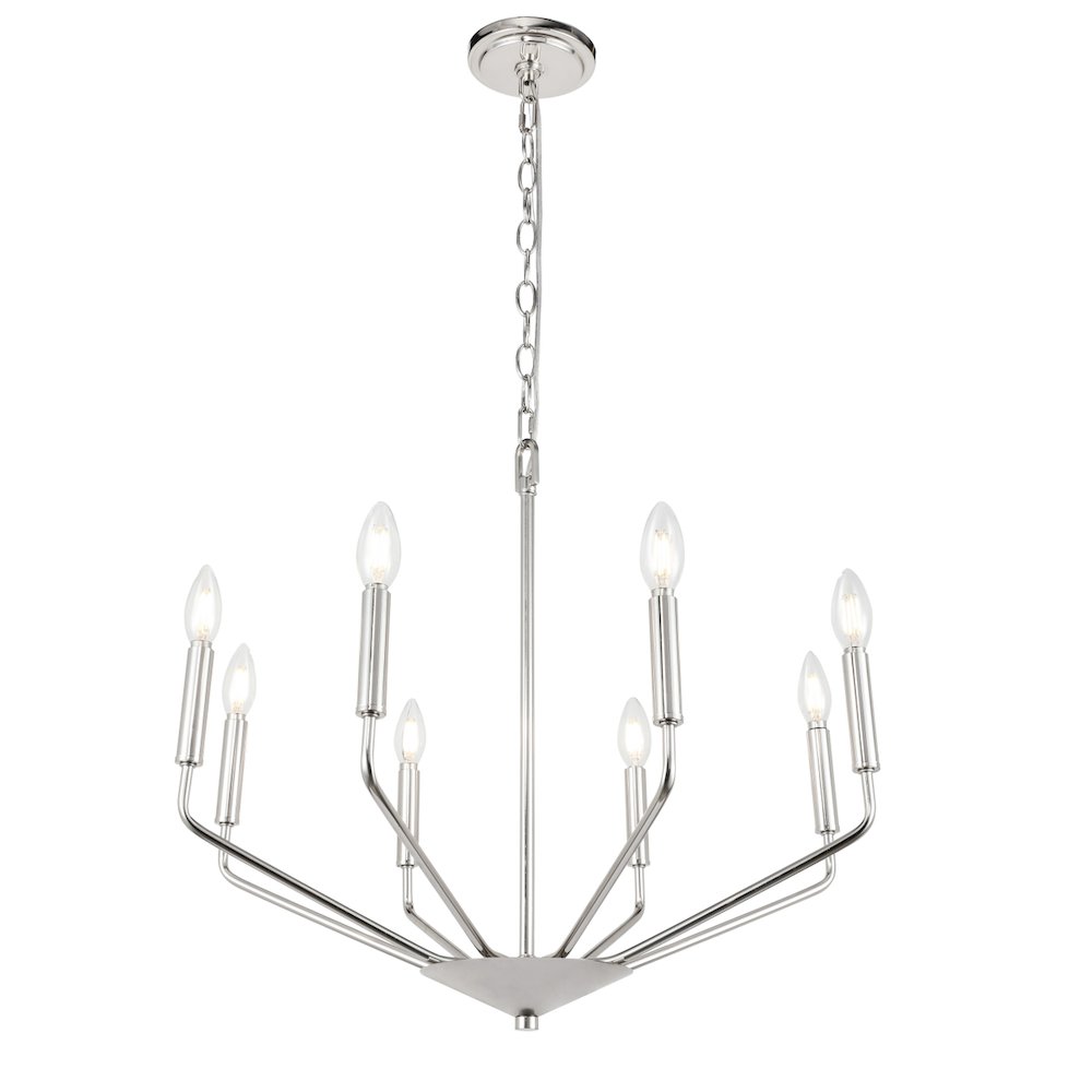 Enzo 8 Light Chrome Pendant. Picture 4