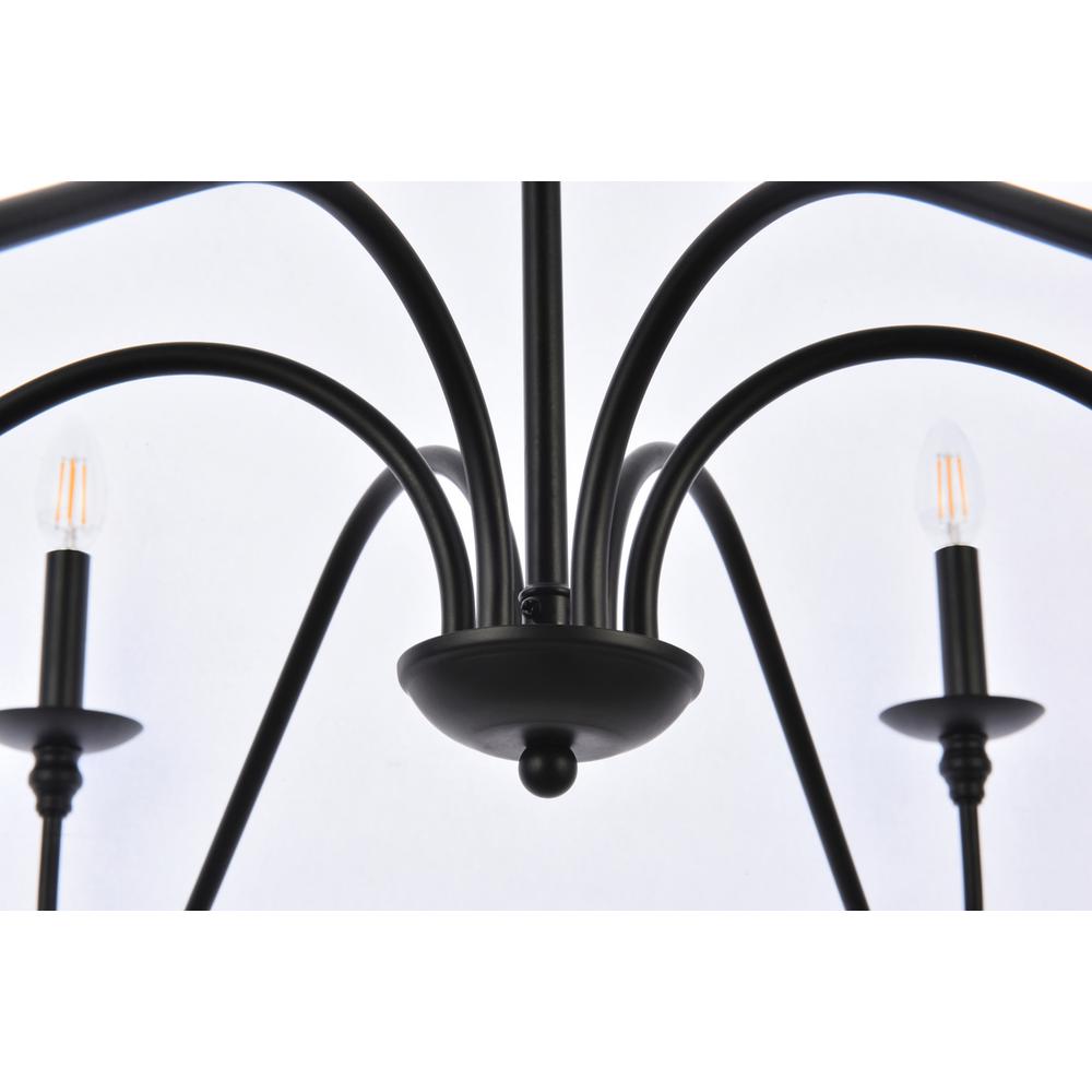 Rohan 42 inch chandelier in matte black. Picture 3