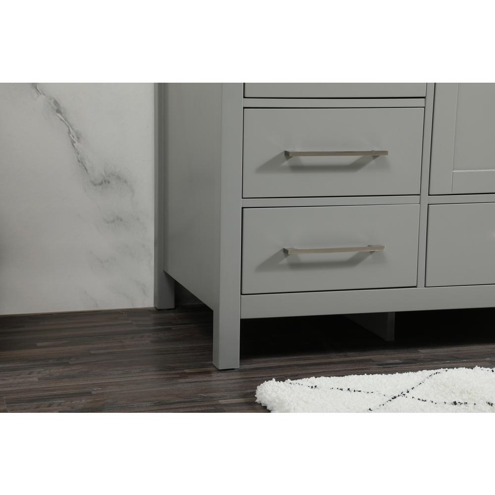 60 inch Single bathroom vanity in grey. Picture 6