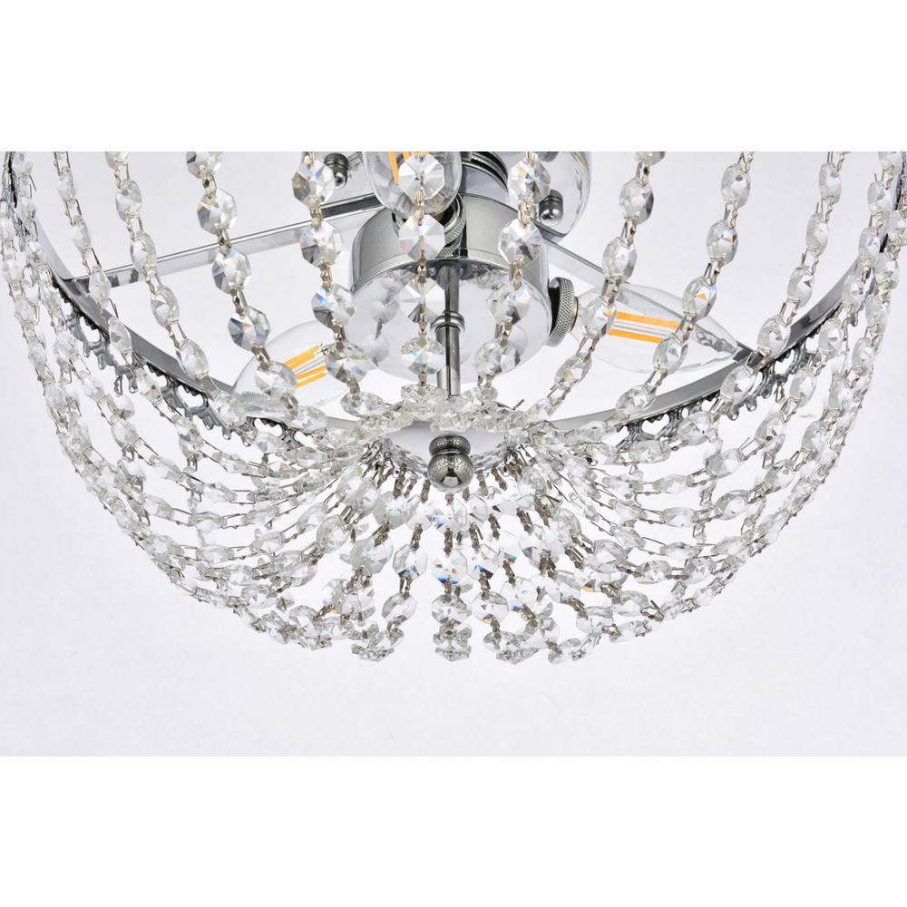 Kylie 14 inch flush mount in chrome. Picture 3