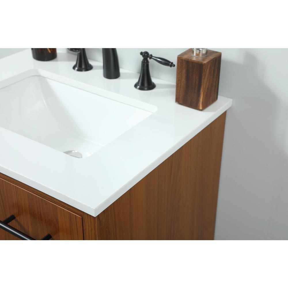 24 inch Single bathroom vanity in teak. Picture 8