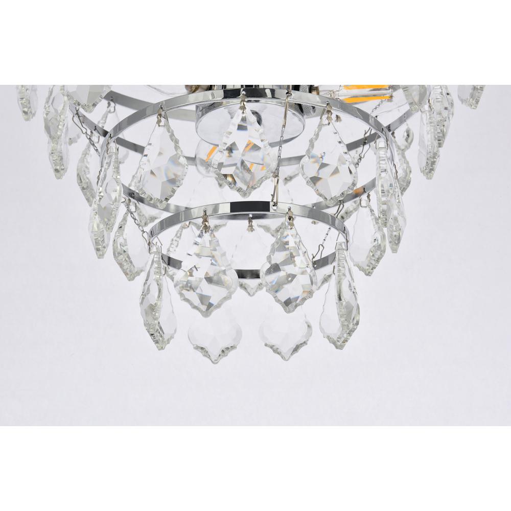 Ella 16 inch flush mount in chrome. Picture 3