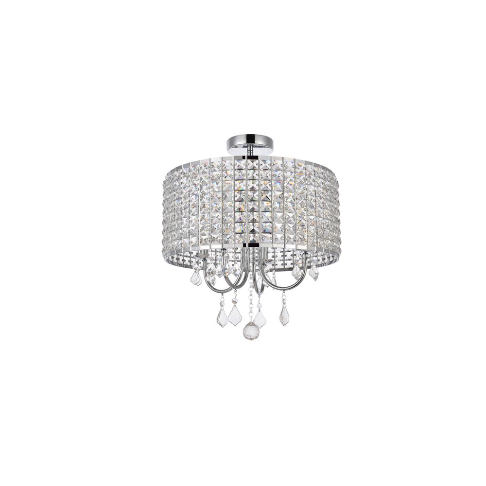 Elise 17 inch flush mount in chrome. Picture 7