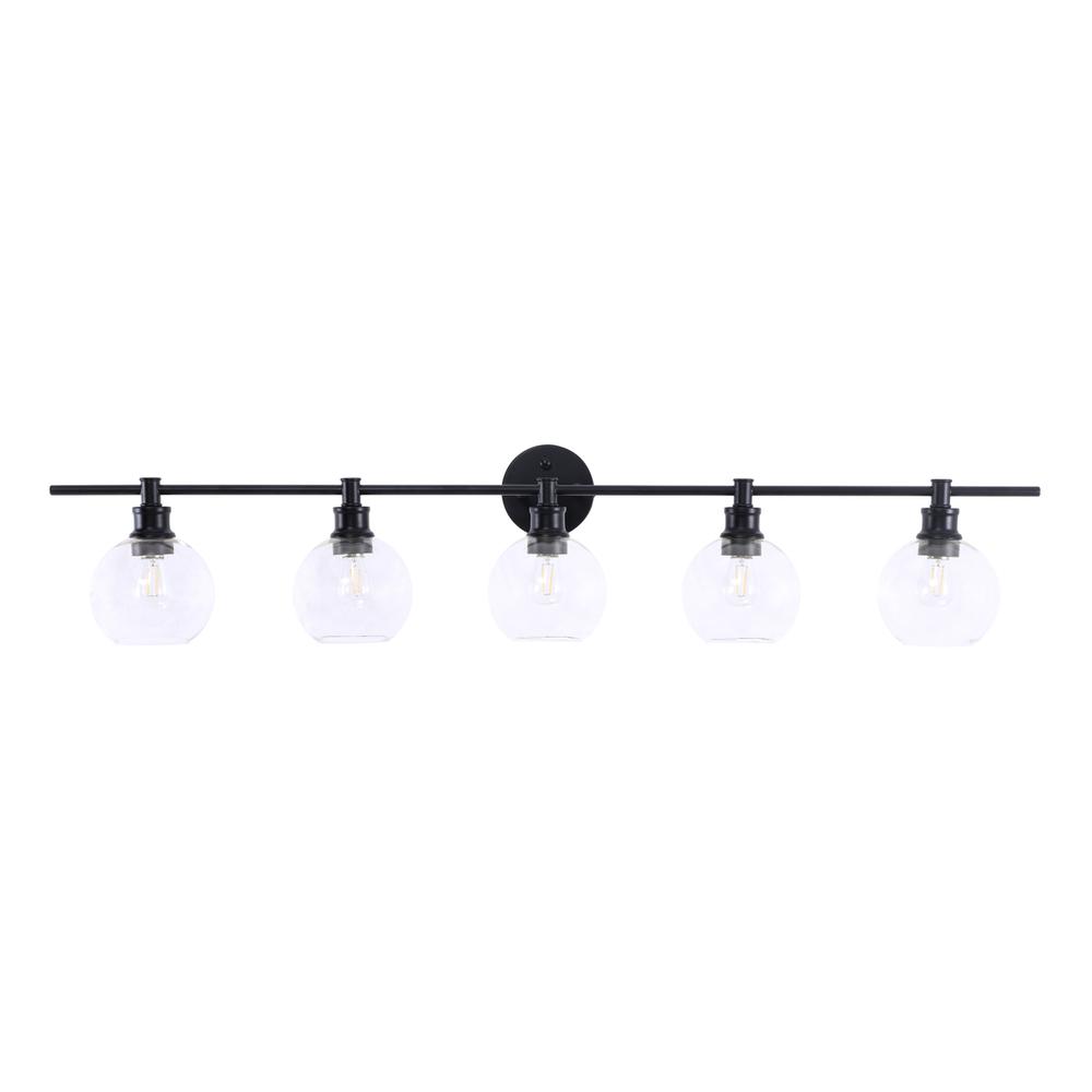 Collier 5 light Black and Clear glass Wall sconce. Picture 9