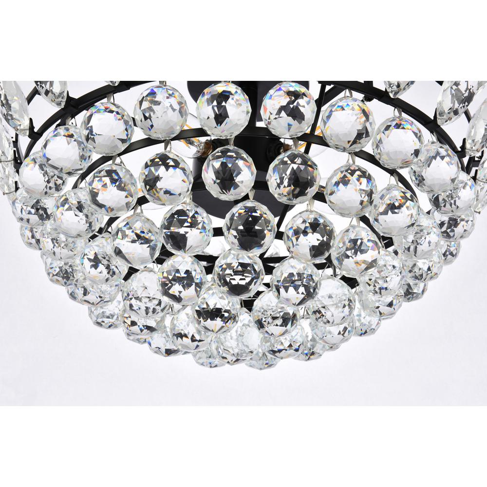 Emilia 20 inch flush mount in black. Picture 3