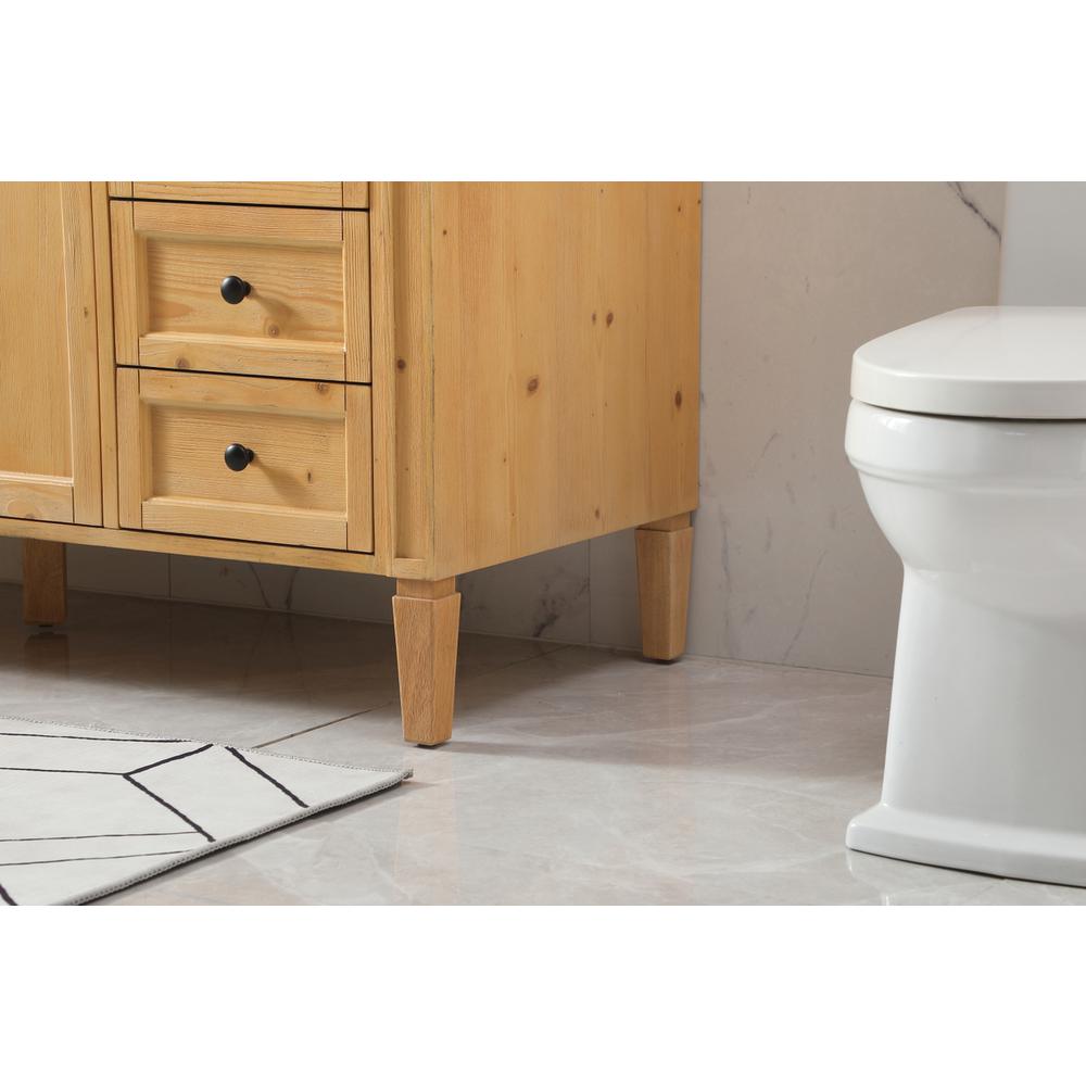 60 inch Single bathroom vanity in natural wood. Picture 6