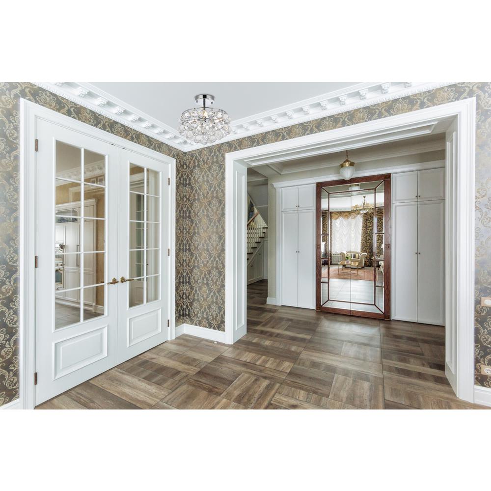 Savannah 12 inch flush mount in chrome. Picture 7