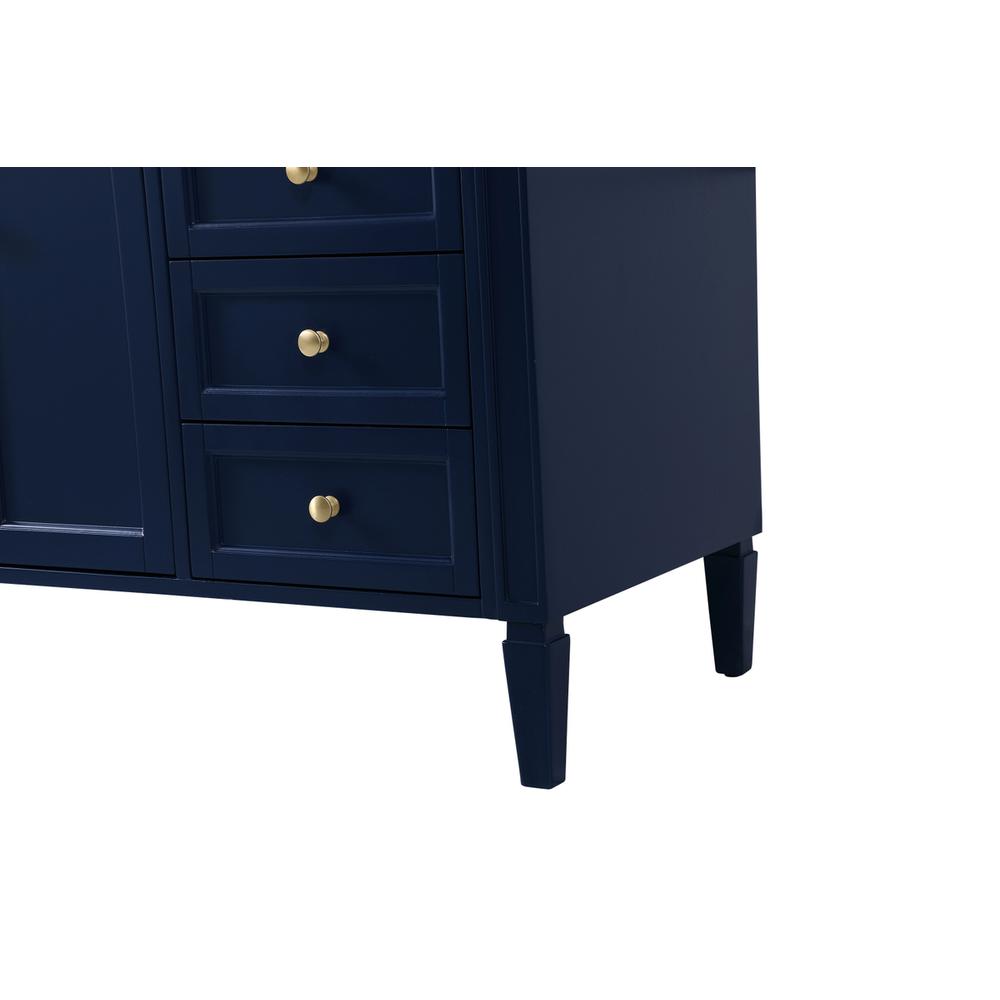 60 inch Single bathroom vanity in blue. Picture 13