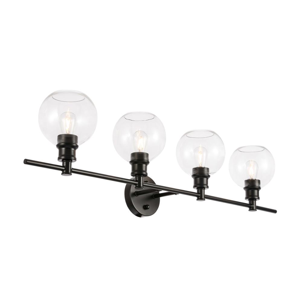 Collier 4 light Black and Clear glass Wall sconce. Picture 7