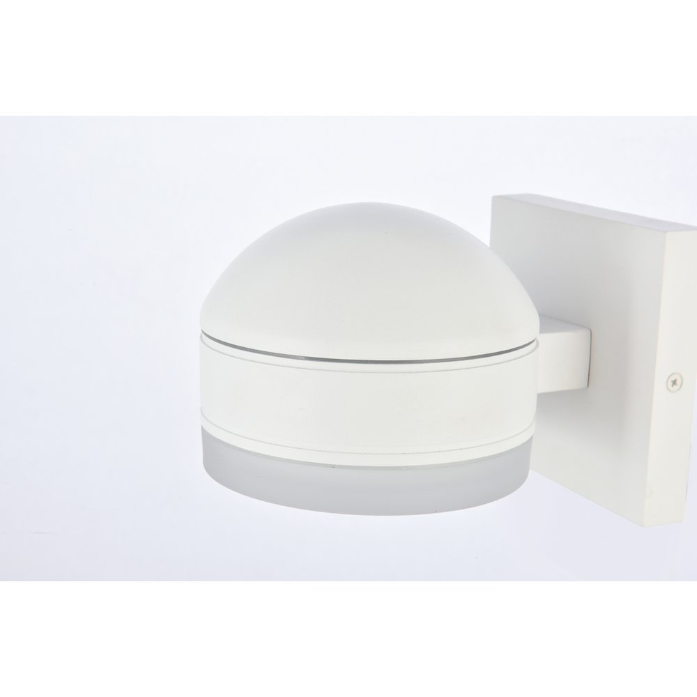 Raine Integrated Led Wall Sconce In White. Picture 4