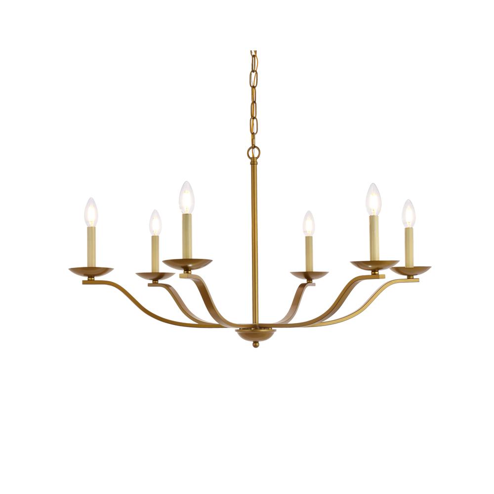 Trey 36 inch pendant in brass. Picture 2