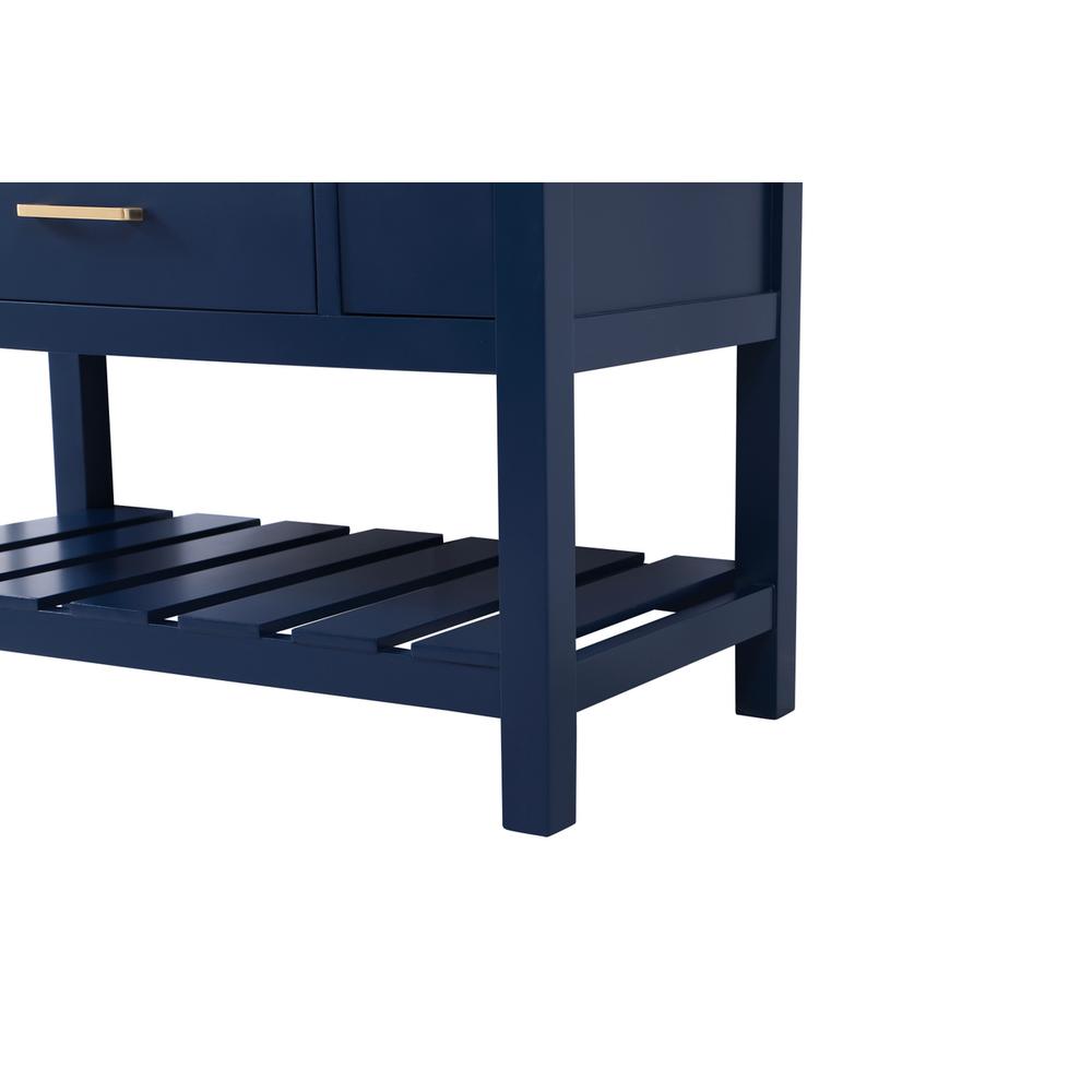 42 inch Single bathroom vanity in blue with backsplash. Picture 13