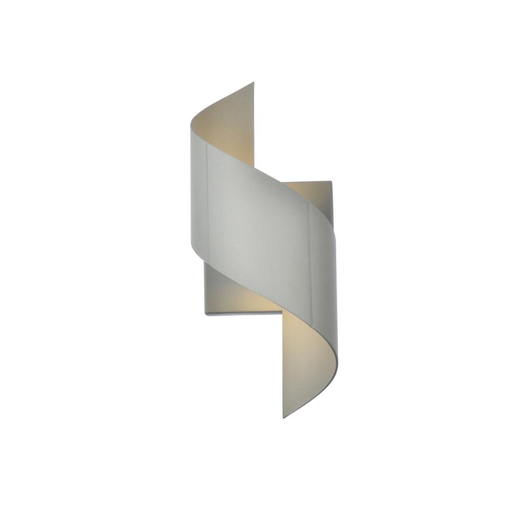 Raine Integrated LED wall sconce  in silver. Picture 1