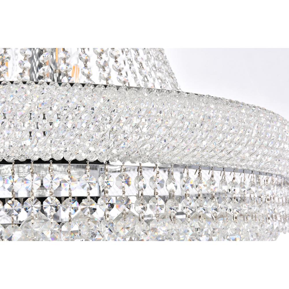 Primo 42 light Chrome Chandelier Clear Royal Cut Crystal. Picture 4