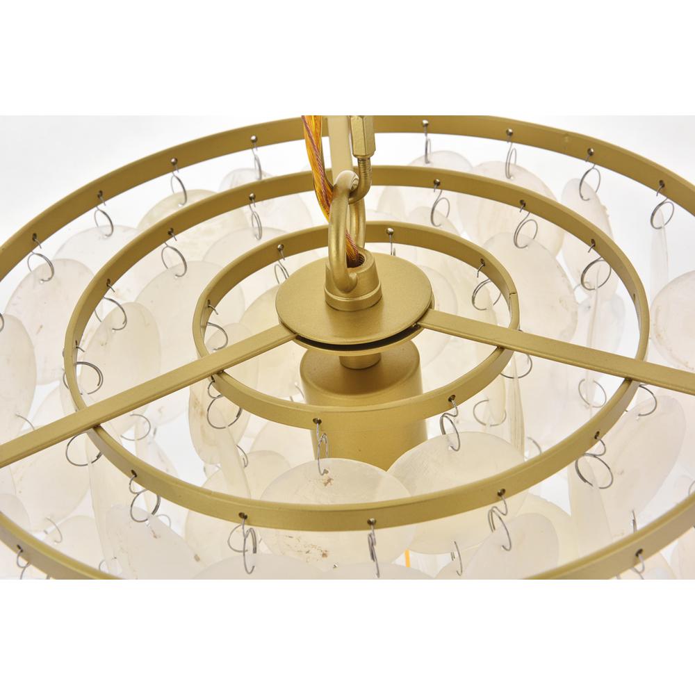 Selene 1 light Brass Pendant. Picture 10