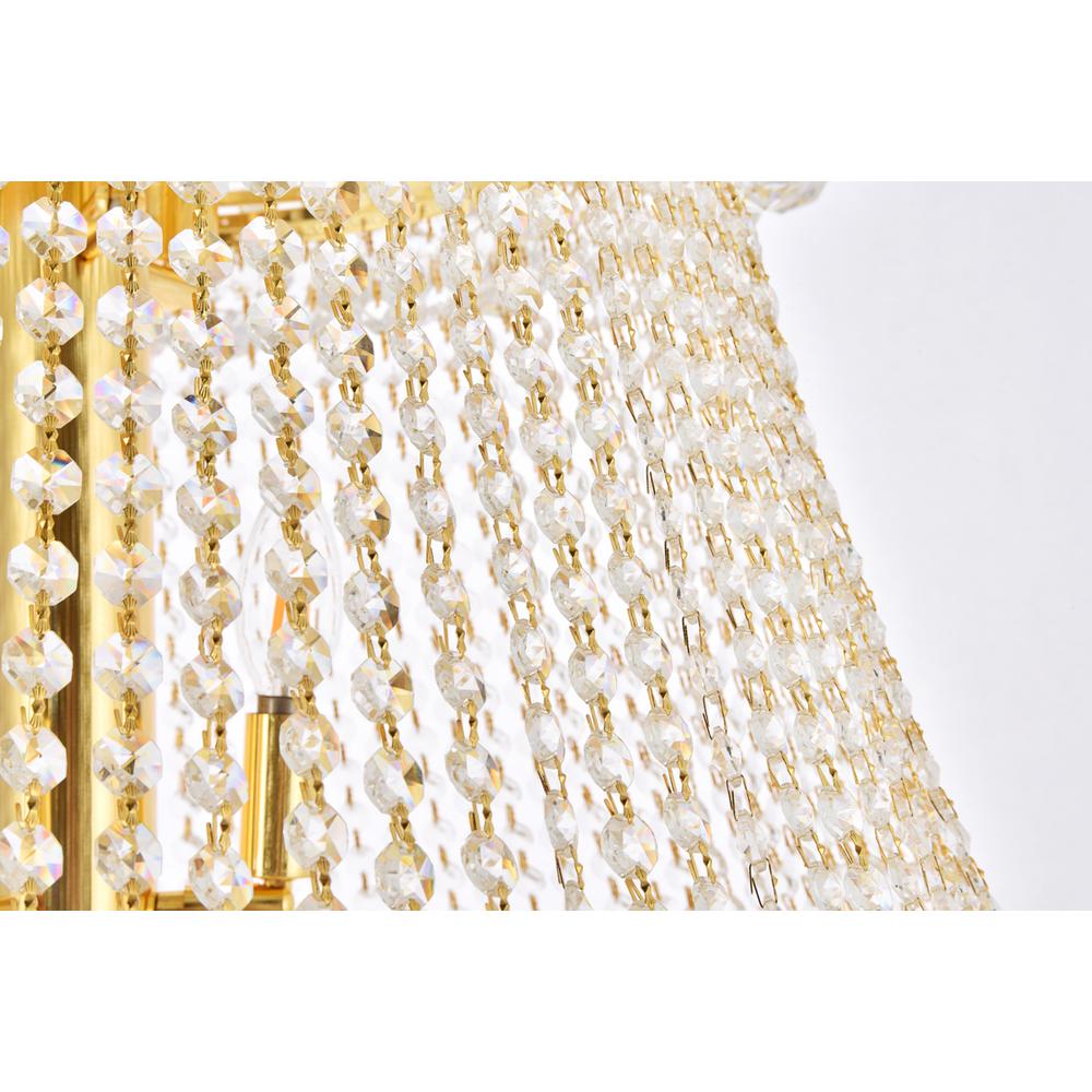 Primo 42 light Gold Chandelier Clear Royal Cut Crystal. Picture 5