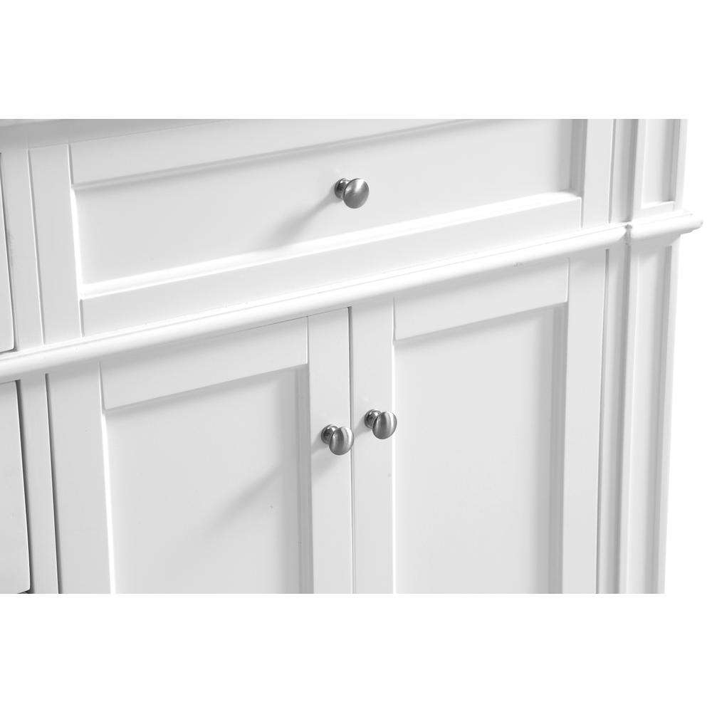 60 In. Double Bathroom Vanity Set In White. Picture 6