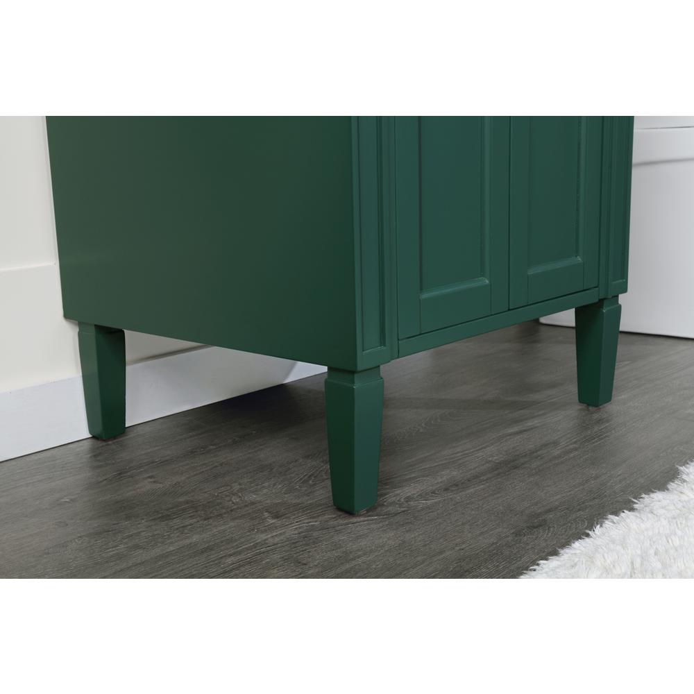 24 inch Single bathroom vanity in green. Picture 6