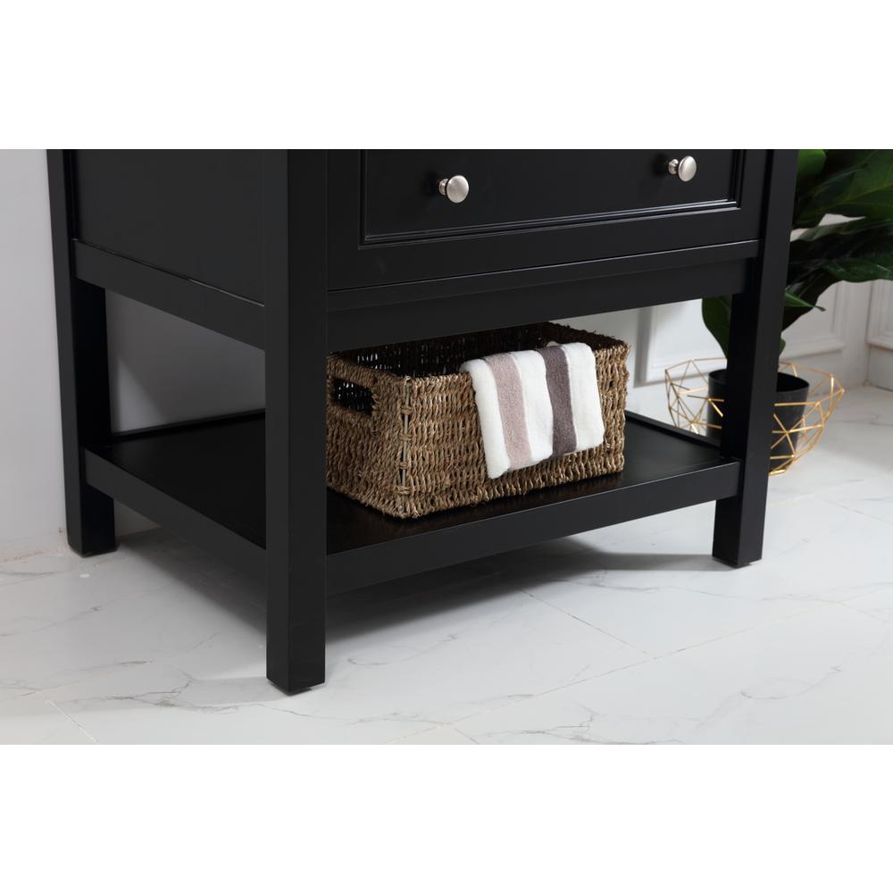 30 in. Single bathroom vanity set in Black. Picture 5