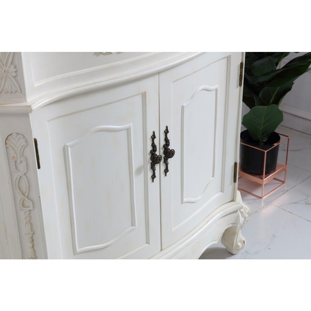 32 inch Single Bathroom vanity in antique white. Picture 5