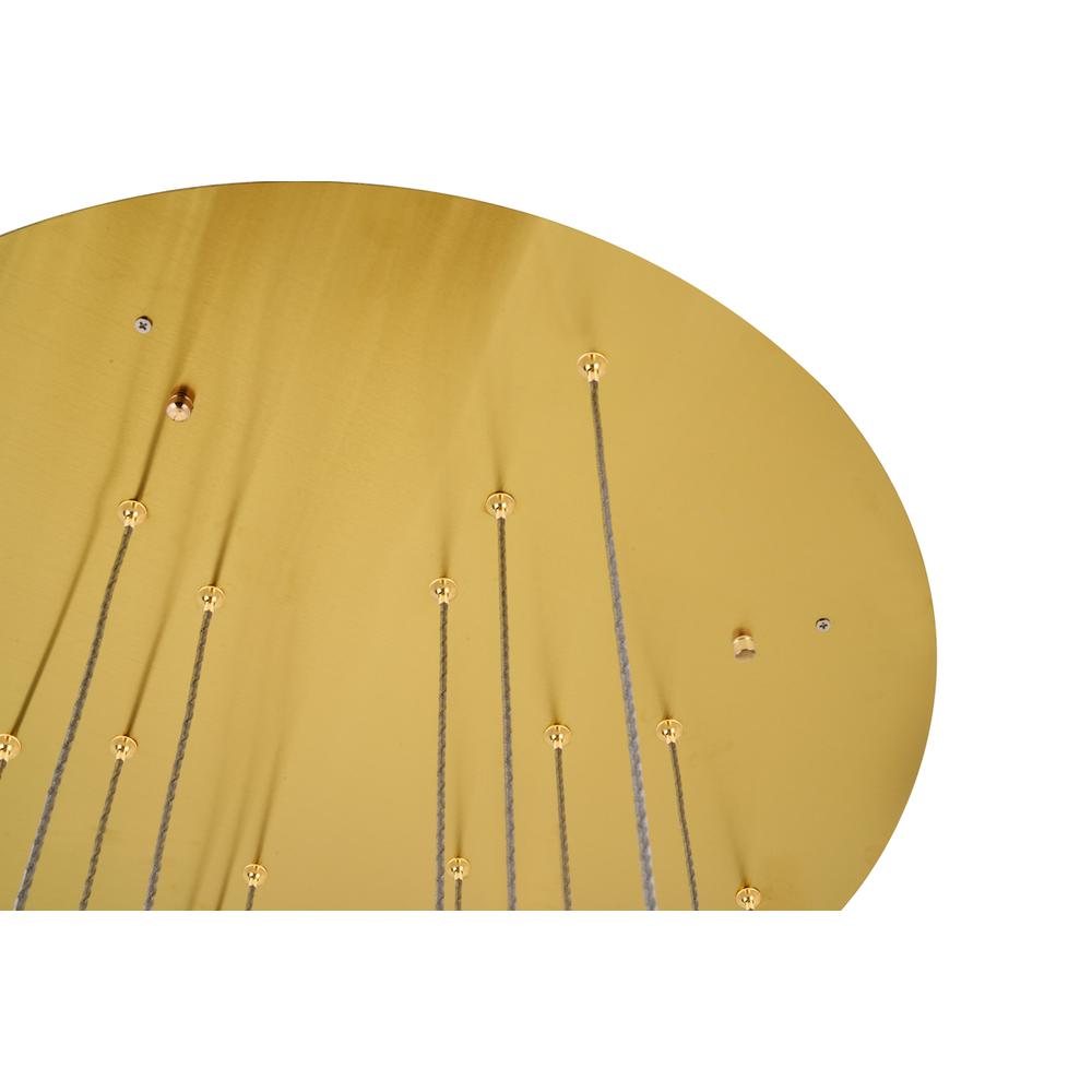Monroe Integrated LED chip light gold Chandelier Clear Royal Cut Crystal. Picture 5