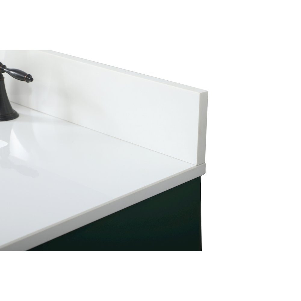 36 Inch Bathroom Vanity In Green With Backsplash. Picture 12