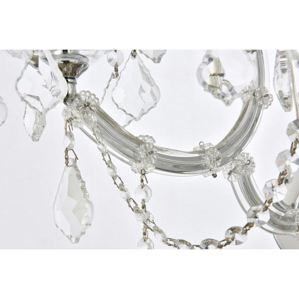Maria Theresa 7 light Chrome Wall Sconce Clear Royal Cut Crystal. Picture 5