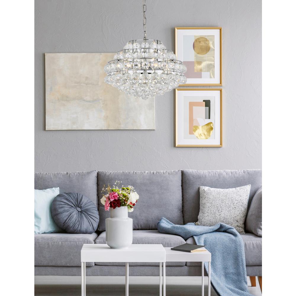 Savannah 18 inch pendant in chrome. Picture 8