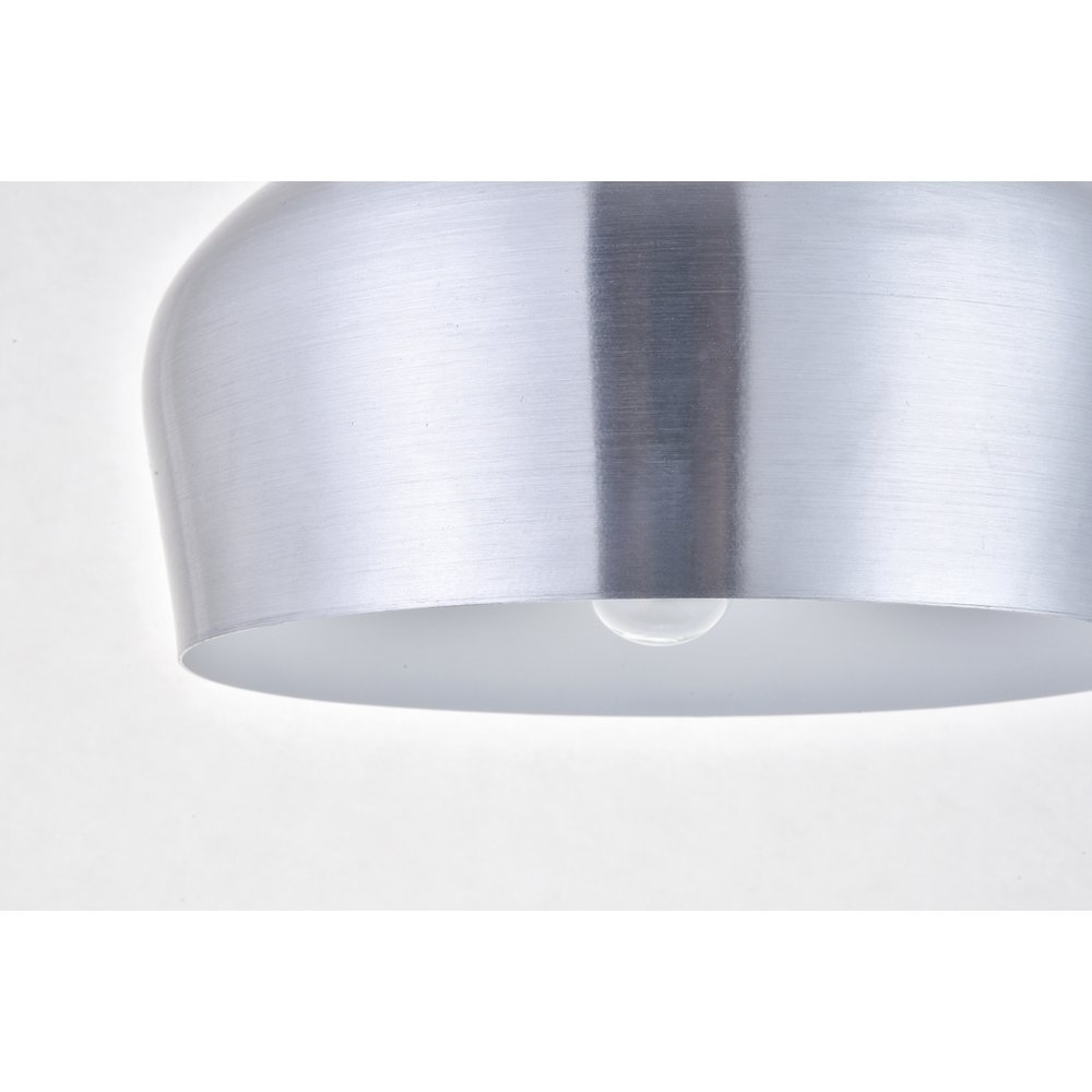 Nora 1 Light Burnished Nickel Pendant. Picture 2