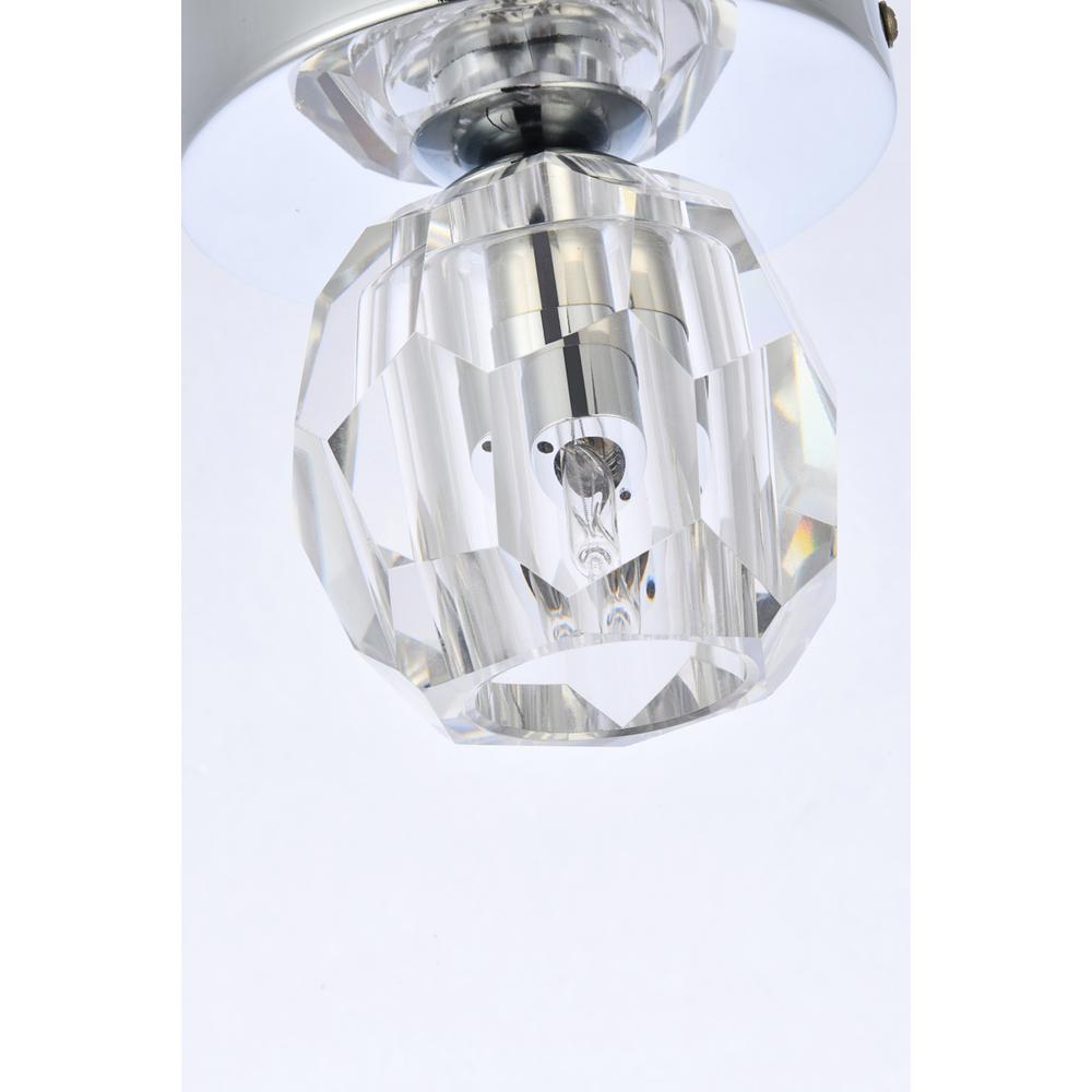 Eren 1 light chrome flush mount. Picture 4