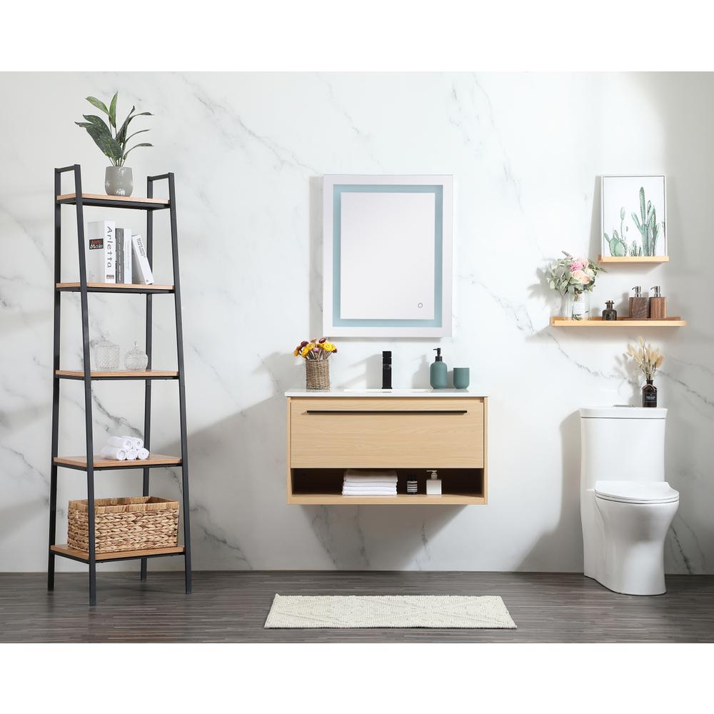 36 inch Single bathroom vanity in maple. Picture 4