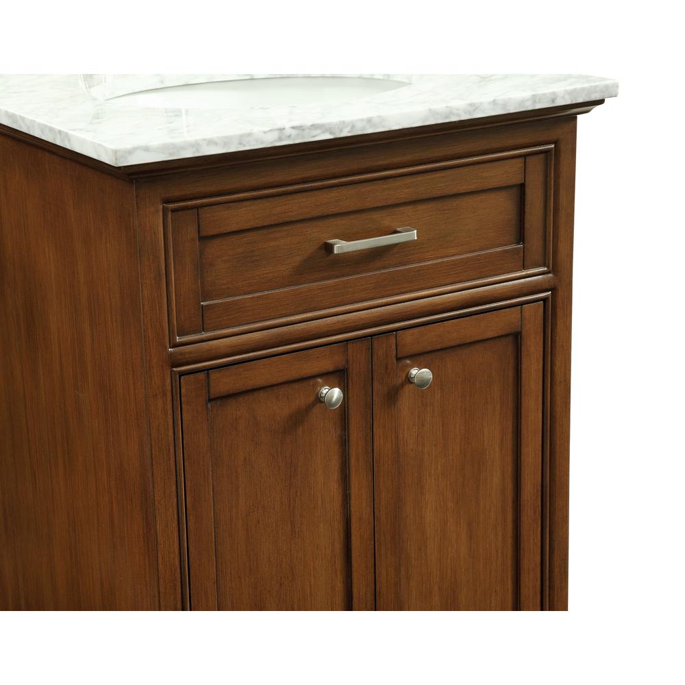 24 In. Single Bathroom Vanity Set In Teak. Picture 4