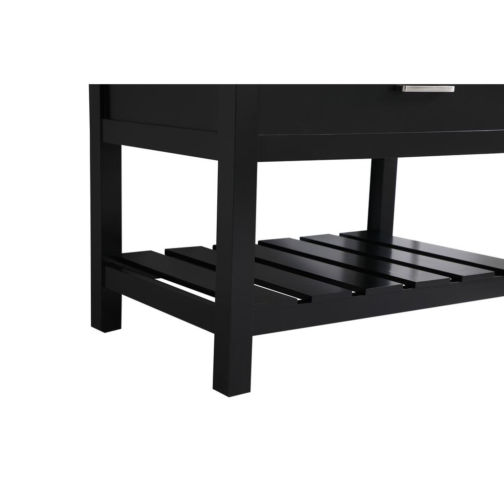 36 inch Single bathroom vanity in black with backsplash. Picture 13