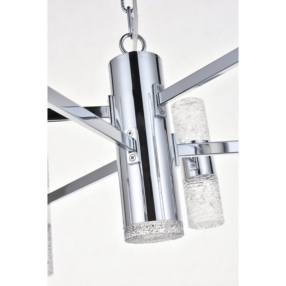 Vega 13 Light Chrome Led Pendant. Picture 10