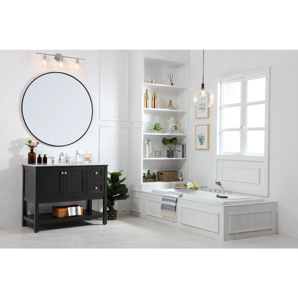 42 in. Single bathroom vanity set in Black. Picture 7