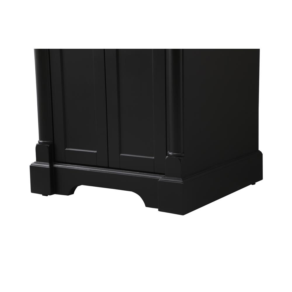 24 inch Single bathroom vanity set in black. Picture 13