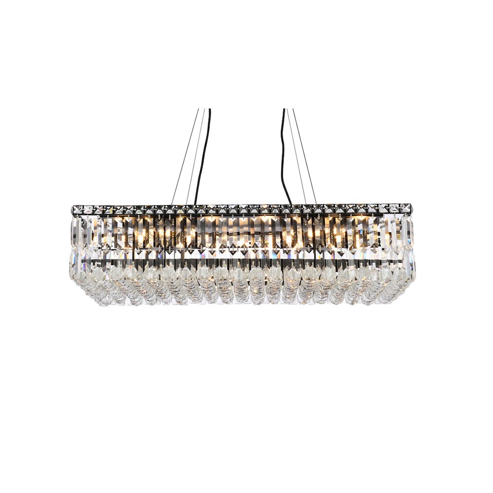 Maxime 32 Inch Black Chandelier. Picture 3