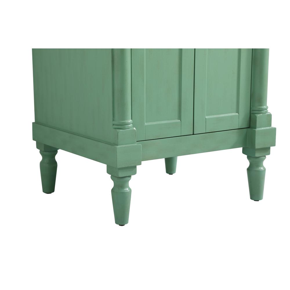 24 inch Single Bathroom vanity in vintage mint. Picture 13