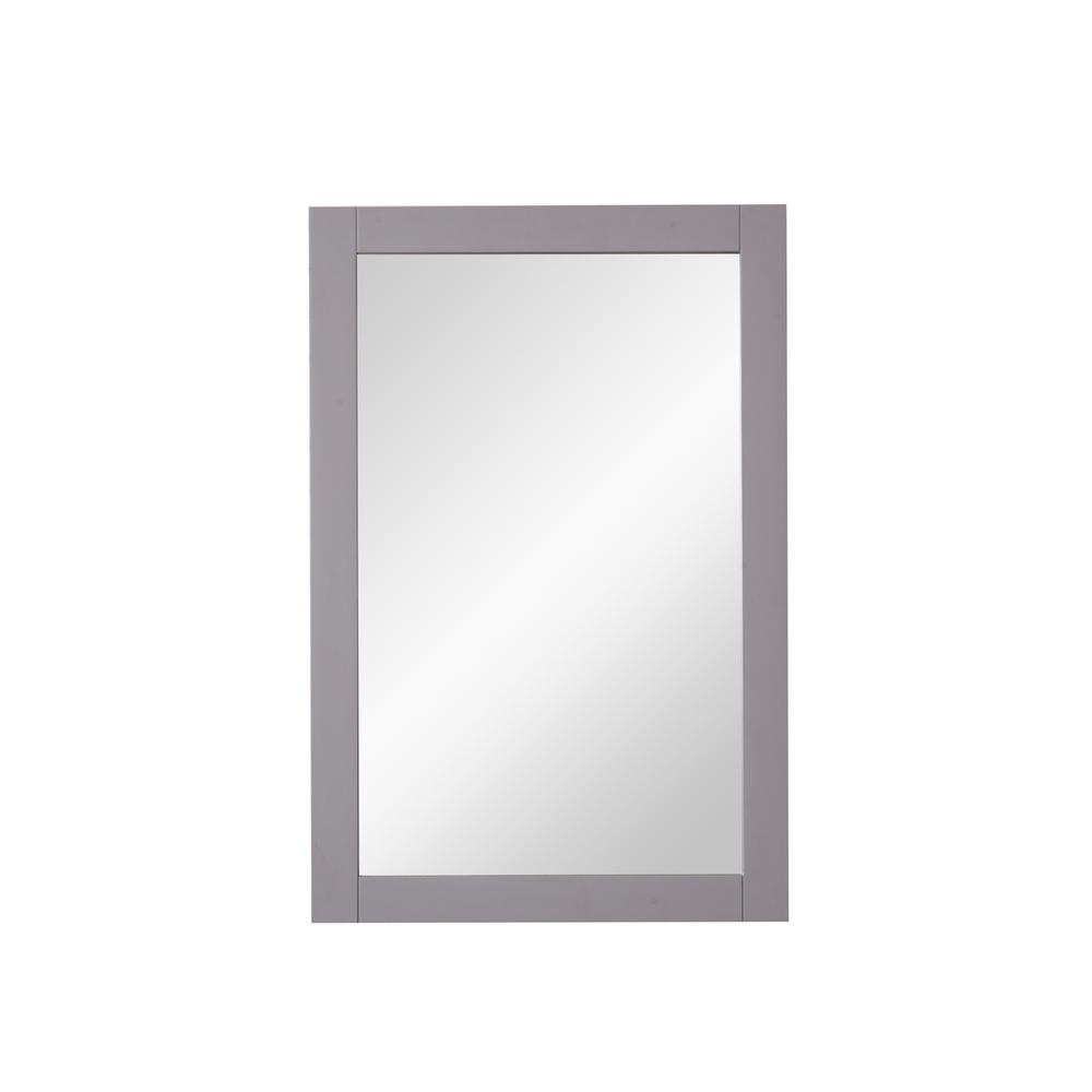 Saturn 22 In. Contemporary  Mirror In Light Grey. Picture 1