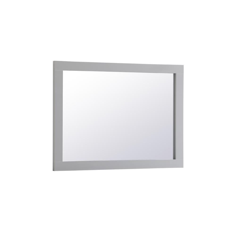 Aqua rectangle vanity mirror 24 inch in Grey. Picture 7