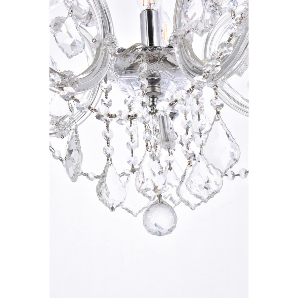 Maria Theresa 6 light Chrome Pendant Clear Royal Cut Crystal. Picture 3
