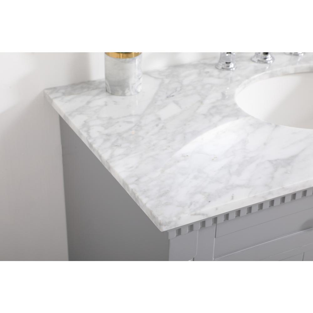 42 inch Single bathroom vanity in  Grey. Picture 5
