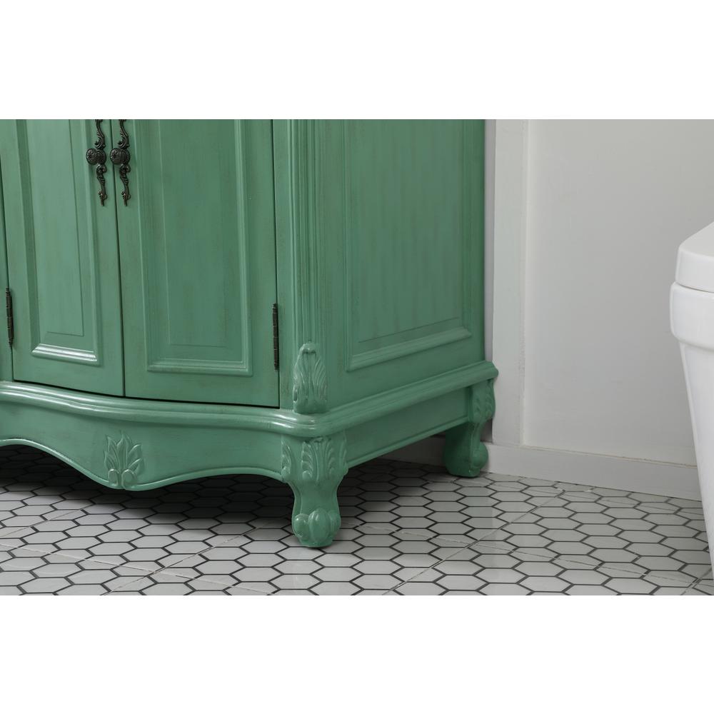 60 inch double bathroom vanity in vintage mint. Picture 6