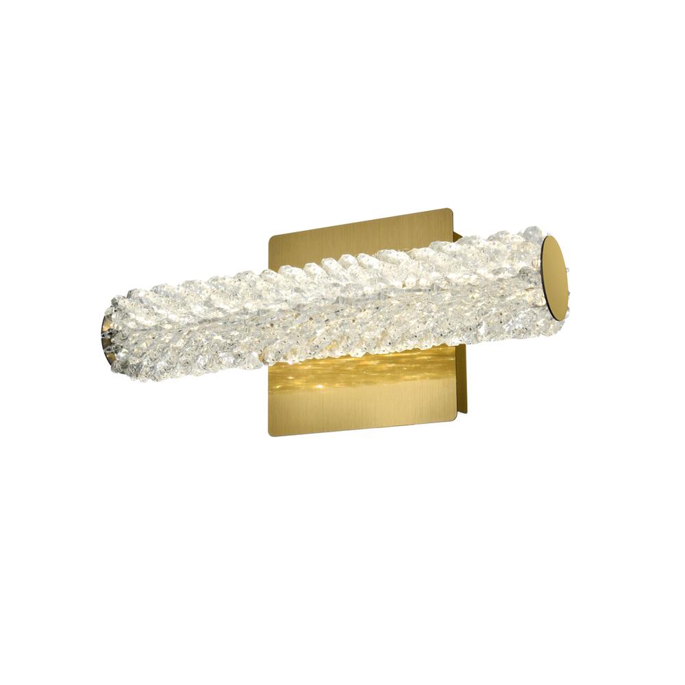 Bowen 12 inch Adjustable LED Wall Sconce in Satin Gold. Picture 3