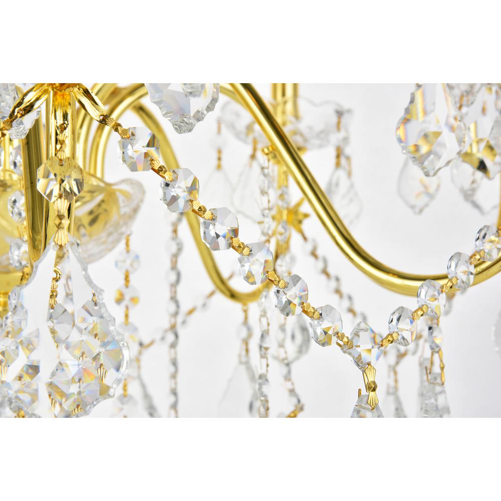 St. Francis 8 light Gold Chandelier Clear Royal Cut Crystal. Picture 2