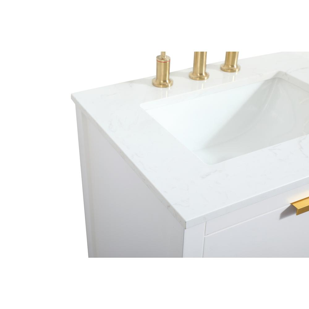 24 inch Single bathroom vanity in white. Picture 11